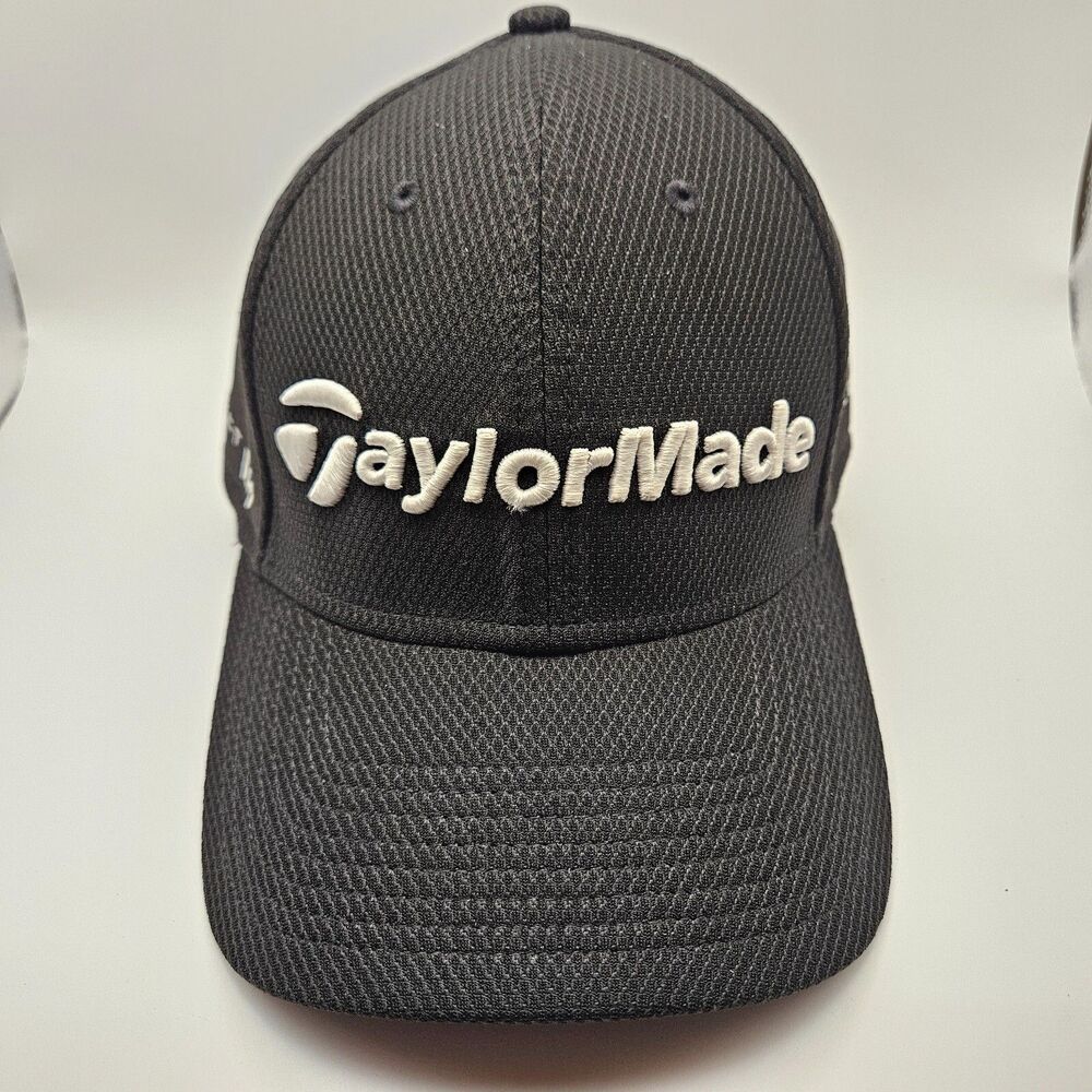 Taylormade Golf Cap Hat Adult Small-Medium Black Project (a) New Era 39THIRTY